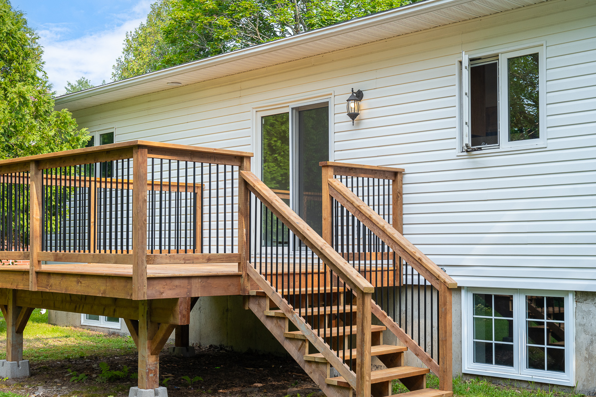 46 Canada Street, Fredericton | Home For Sale With Income Potential | Back Deck