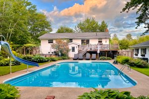 48 Bromley | Home For Sale In Hanwell with In Ground Pool | Backyard View