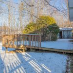 Back deck @ 59 Doyle Court, Fredericton, NB E3B 5T3 | Southside Bungalow for Sale